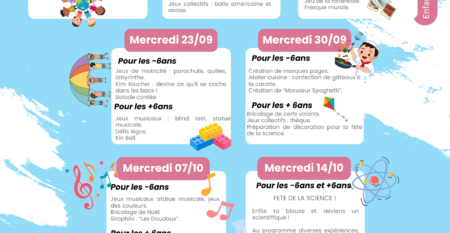 Programme des Mercredis Loisirs Éducatifs de septembre et octobre 2026