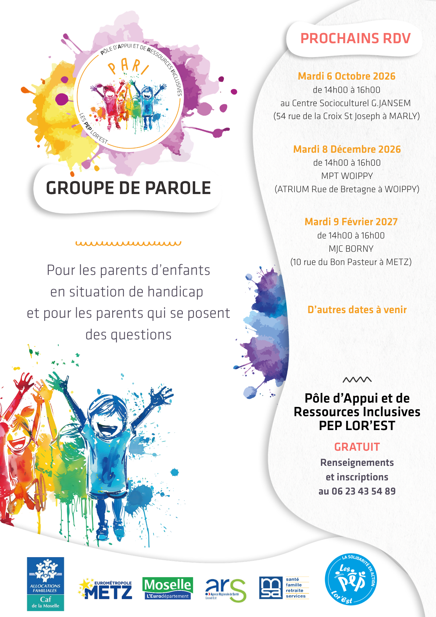Affiche du Groupe de Parole